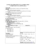Tải Giáo án môn Hóa học lớp 11 bài 24 - Luyện tập