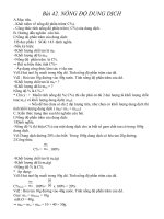 Tuần 14- Tiết 1- Hóa 8- Bài 42. Nồng độ dung dịch.