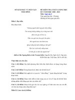 Tải Đề thi học kì 1 Văn 9 Sở GD&ĐT Thái Bình năm 2020 - 2021 - Đề thi HK1 Văn 9