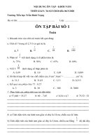 Bài ôn tập ở nhà cho học sinh lớp 5 trong thời gian nghỉ dịch Covid-19