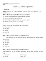 Bài ôn tập ở nhà cho học sinh lớp 2 trong thời gian nghỉ dịch bệnh Covid-19 (lần 2)