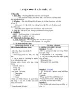 Tải Giáo án môn Ngữ văn lớp 6 bài 84 - Luyện nói về văn miêu tả