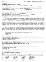 Download Đề kiểm tra 1 tiết tiếng anh 11 cực hay