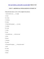 Tải Bài tập Unit 7 lớp 12 Artificial Intelligence - Tiếng Anh 12 Unit 7 Artificial Intelligence| Bài tập Unit 7 SGK tiếng Anh 12 mới có đáp án