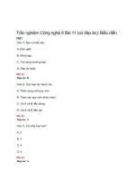 Trắc nghiệm Công nghệ 8 Bài 11 (có đáp án): Biểu diễn ren