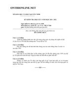 Download Đề KT học kỳ Lịch sử 9