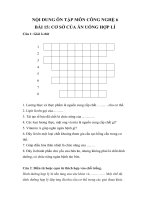 Công nghệ 6 - Ôn tập Bài 15: Cơ sở của ăn uống hợp lí