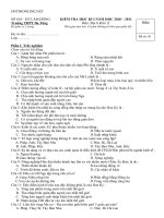 Download Đề KT khối 11 môn Địa lý học kỳ 1