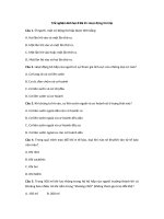 Tải Trắc nghiệm Sinh học 8 Bài 21: Hoạt động hô hấp - Trắc nghiệm Sinh học 8 Bài 21 có đáp án