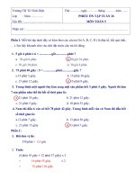 KHỐI 5 - ĐÁP ÁN - PHIẾU BÀI TẬP TOÁN - TUẦN 26