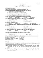 Download Đề kiểm tra HKII sử khối 8 - có đáp án
