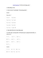 Tải Giải Toán lớp 3 VNEN bài 20: Bảng chia 7 - Giải bài tập Toán VNEN lớp 3 tập 1