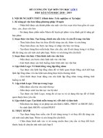 Đề cương ôn tập học kì 2 môn Tin học 5 – Năm học 2018-2019