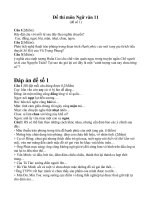 Download Đề và đáp án kiểm tra HKII ngữ văn khối 11