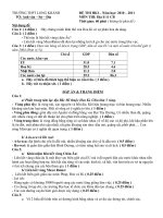 Download Đề thi HKI địa lý 11- THPT Long Khánh