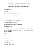 Tải Unit 2 lớp 11 Looking back - Soạn tiếng Anh 11 Unit 2 Looking back chi tiết nhất