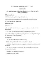 KẾ HOẠCH BÀI DẠY TRỰC TUYẾN KHỐI 5  NGÀY 02.02.2021