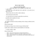 BÀI 53: THỰC HÀNH: QUAN SÁT ĐỂ NHẬN BIẾT CÁC LOẠI THỨC ĂN CỦA ĐỘNG VẬT THUỶ SẢN