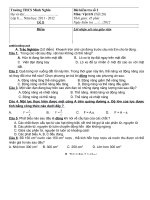 Download Đề kiểm tra 45 phút tiết 28 vật lý 8- THCS Minh Nghĩa