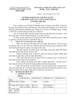 kế hoạch kiểm tra năm học 20202021  thcs đồng khởi