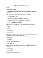 Tải Đề thi học kì 2 lớp 8 môn Vật lý - Đề 1 - Đề thi trắc nghiệm học kì 2 lớp 8 môn Vật lý có đáp án