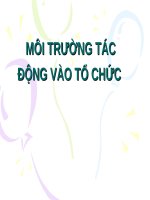 MÔI TRƯỜNG tác ĐỘNG vào tổ CHỨC (QUẢN TRỊ học) (chữ biến dạng do dùng font VNI times, tải về xem bình thường)