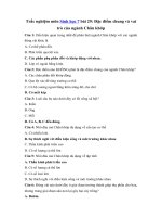 Tải Trắc nghiệm môn Sinh học 7 bài 29 - Đặc điểm chung và vai trò của ngành Chân khớp