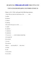 Tải Bài tập tiếng Anh 8 Unit 8 English speaking countries - Tiếng Anh lớp 8 Unit 8 English speaking countries| Bài tập Unit 8 SGK tiếng Anh lớp 8 mới có đáp án