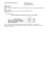 Download Đề và đáp án kiểm tra HKI địa lý 10- THPT Thuận Thành I