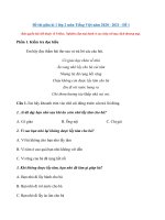 Tải Đề thi giữa kì 1 lớp 2 môn Tiếng Việt năm 2020-2021 - Đề 1 - Đề kiểm tra giữa học kì 1 lớp 2 có đáp án