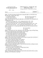 Tải Đề thi học kì 1 lớp 12 môn Lịch sử trường THPT Hương Khê, Hà Tĩnh năm học 2019 - 2020 - Đề kiểm tra cuối học kì 1 môn Sử lớp 12 có đáp án
