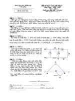 Download Đề thi HSG môn vật lý 9 huyện Cẩm Giàng