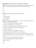 Tải Trắc nghiệm Hóa học 12 bài 7 - Luyện tập: Cấu tạo và tính chất của Cacbohidrat