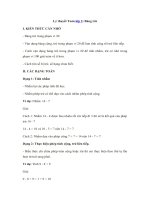 Tải Lý thuyết Toán lớp 2: Bảng trừ - Lý thuyết môn Toán 2