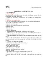 Tuần 11. Tiết 1,2- CN 6- Bài 22- Quy trình tổ chức bữa ăn.