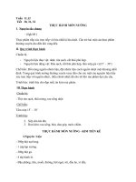 Tuần  11, 12. Tiết 30, 31, 32- Bài thực hành món nướng. KIM TIỀN KÊ.