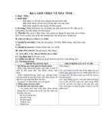 Tải Giáo án môn Tin học lớp 10 bài 3 - Giới thiệu về máy tính