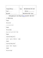 Tải Đề thi giữa học kì 1 môn Tiếng Việt lớp 1 năm 2019 - 2020 - Đề 3 - Đề kiểm tra giữa học kì 1 môn Tiếng Việt lớp 1