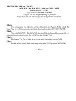 Download Đề kiểm tra HKII lịch sử 8 2012 2013 - đề chính thức