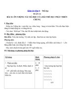 Tải Giáo án Thể dục lớp 4 - Tuần 11 - bài 22 - Giáo án điện tử Thể dục lớp 4