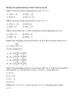 Tải Trắc nghiệm Hình học 10 bài 4 - Trắc nghiệm Hình học 10 bài 4: Hệ trục tọa độ