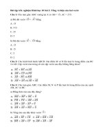 Tải Trắc nghiệm Hình học 10 bài 2 - Trắc nghiệm Hình học 10 bài 2: Tổng và hiệu của hai vectơ