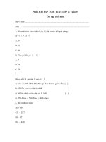 Phiếu bài tập cuối tuần lớp 2 học kì 2