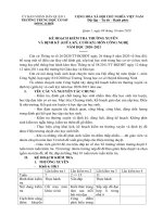 kế hoạch kiểm tra năm học 20202021  thcs đồng khởi