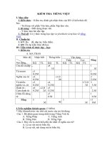 Tải Giáo án môn Ngữ văn lớp 6 bài 38 - Kiểm tra Tiếng Việt