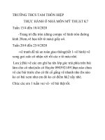 mĩ thuật tuần lễ 204  thcs tam thôn hiệp