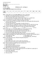 Download Đề kiểm tra 45 phút lớp 11 môn Địa lý