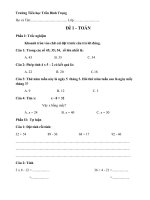 Bài ôn tập cho học sinh lớp 2 trong thời gian nghỉ bệnh dịch Covid-19