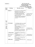 giáo án chủ nhiệm tuần 1: ngày hội bé đến trường