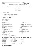 Môn Hoa văn Khối 3 Tuần 26